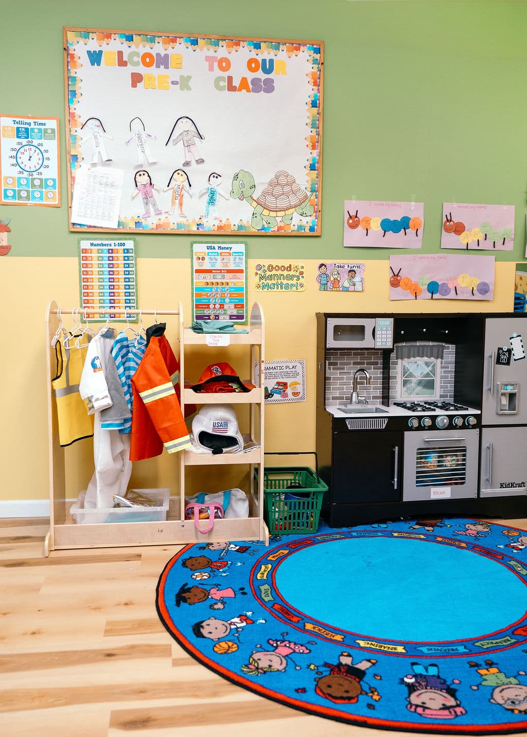 A bright learning room at The Great Learning Center